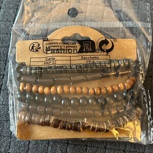 Wooden Bead Bracelet Set